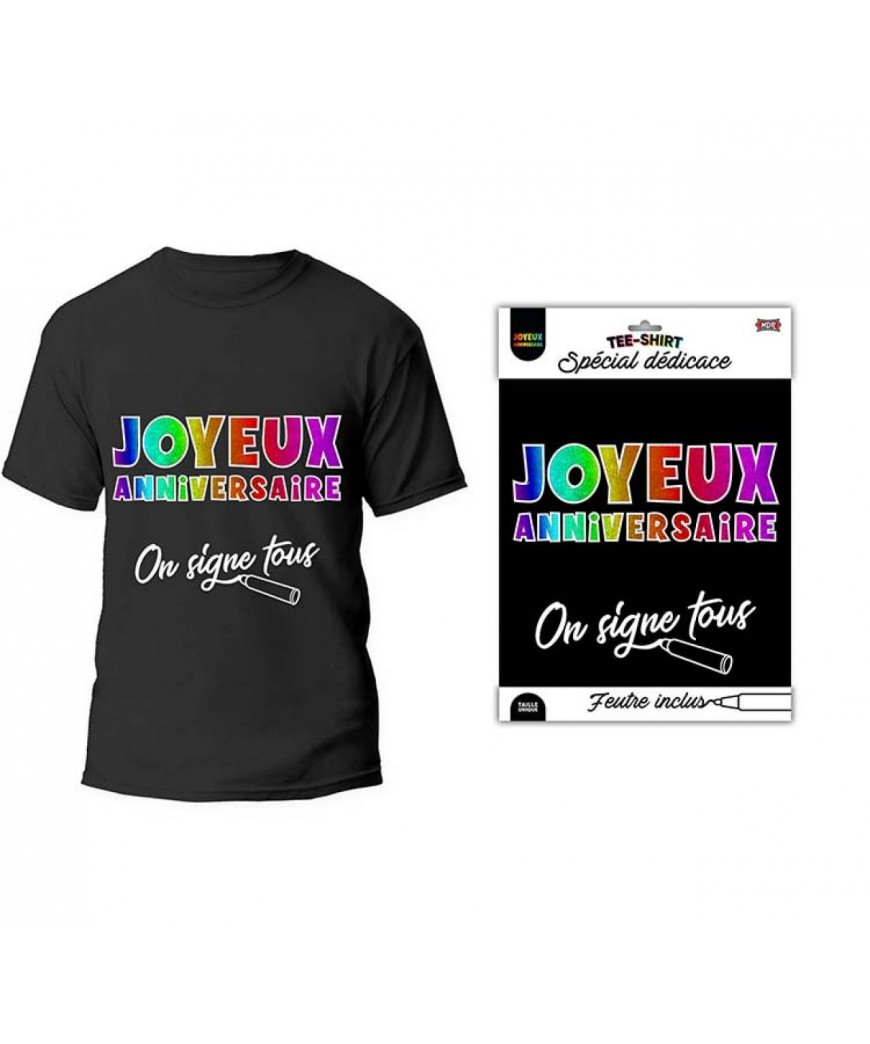 T shirt noir on signe ja