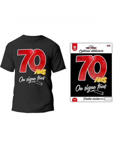 T shirt on signe 70 ans
