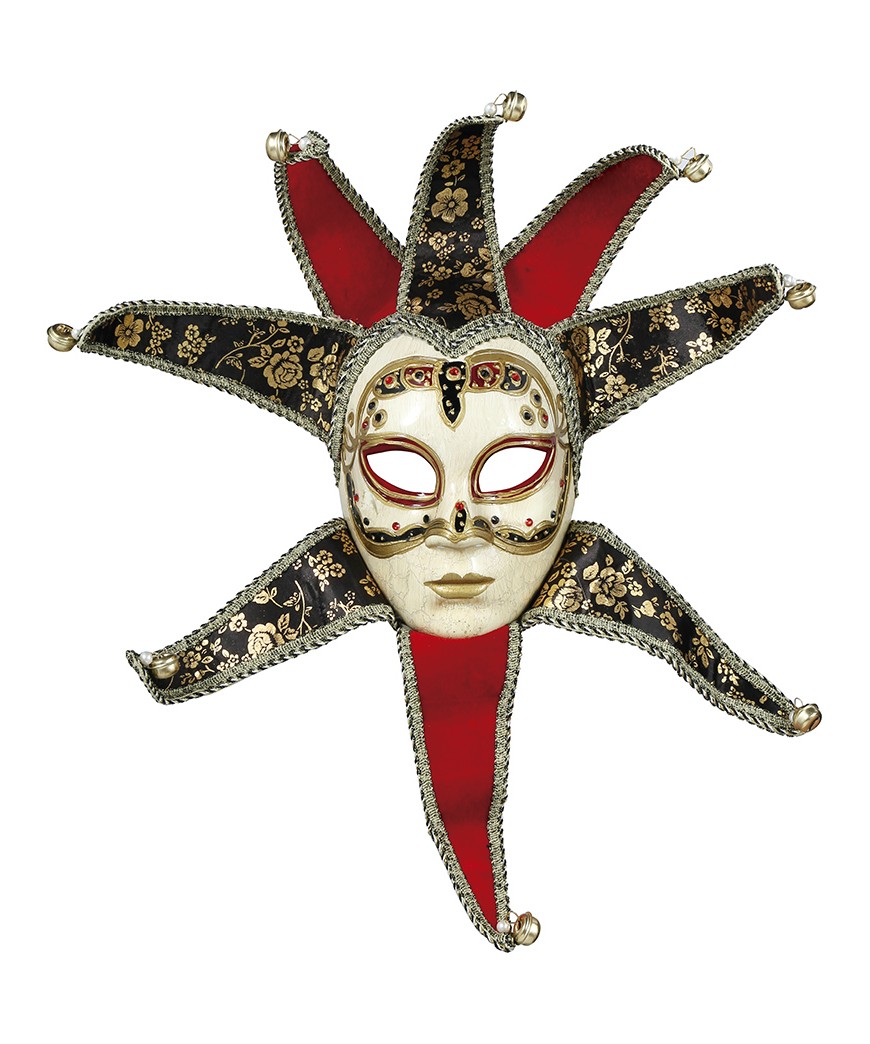 Masque venitien rouge