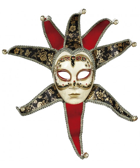 Masque venitien rouge