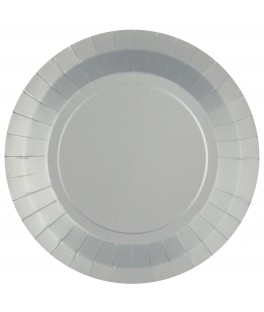 Grande assiette ronde X10 Coul. Argent