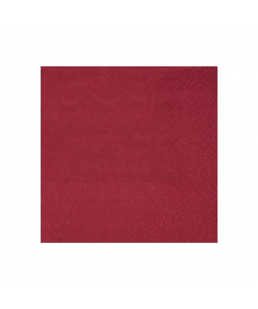 Serviette Cocktail bordeaux