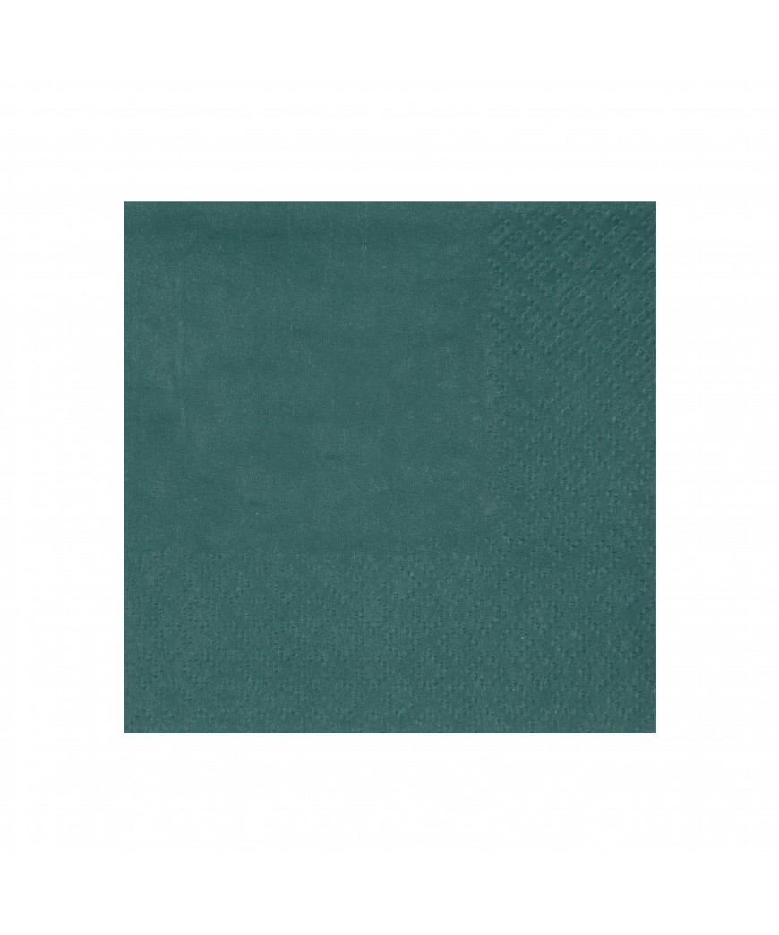 Serviette Cocktail bleu canard