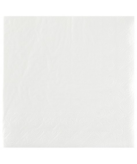 Serviette 33 cm blanc