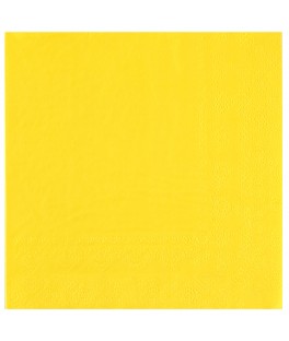 Serviette 33 cm jaune