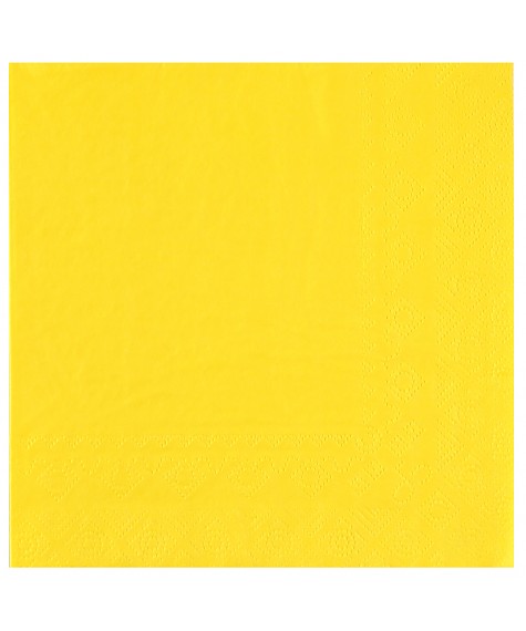 Serviette 33 cm jaune