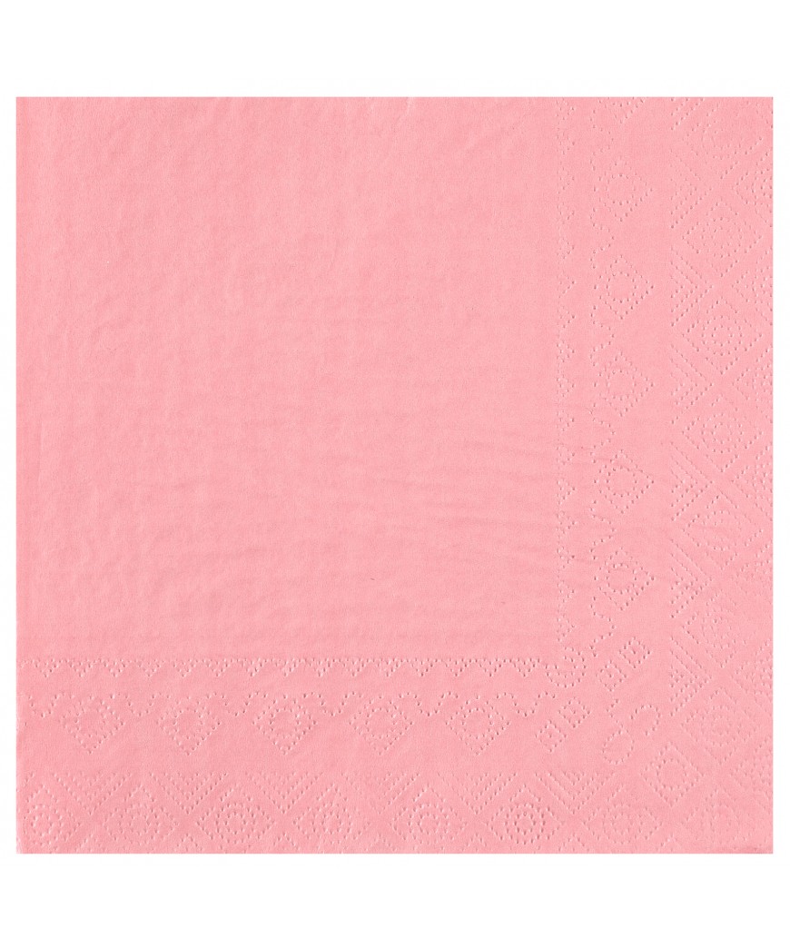 Serviette 33 cm rose