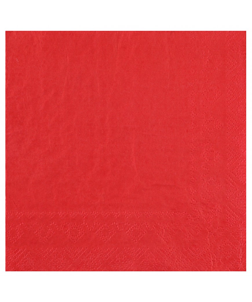 Serviette 33 cm rouge