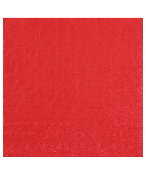 Serviette 33 cm rouge