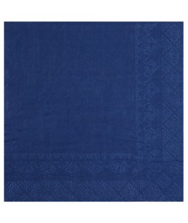 Serviette 33 cm bleu
