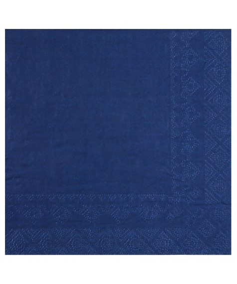 Serviette 33 cm bleu