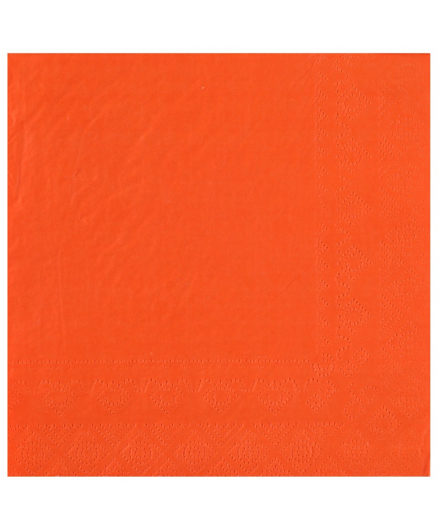 Serviette 33 cm orange