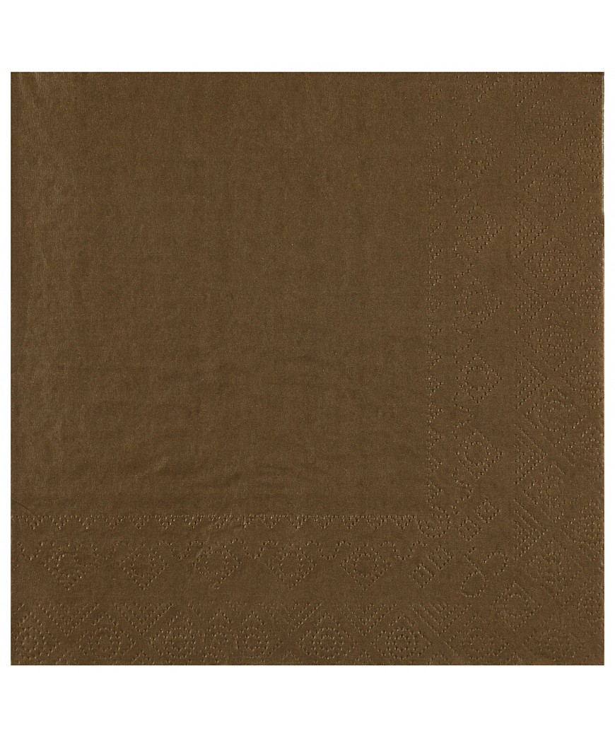 Serviette 33 cm chocolat