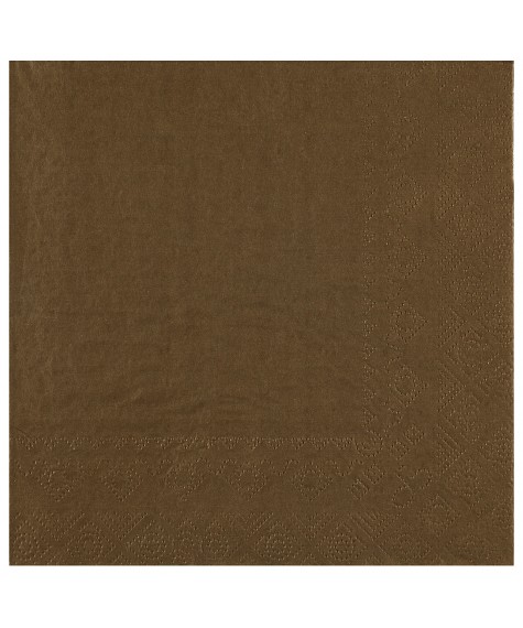 Serviette 33 cm chocolat