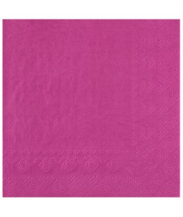 Serviette 33 cm fuchsia