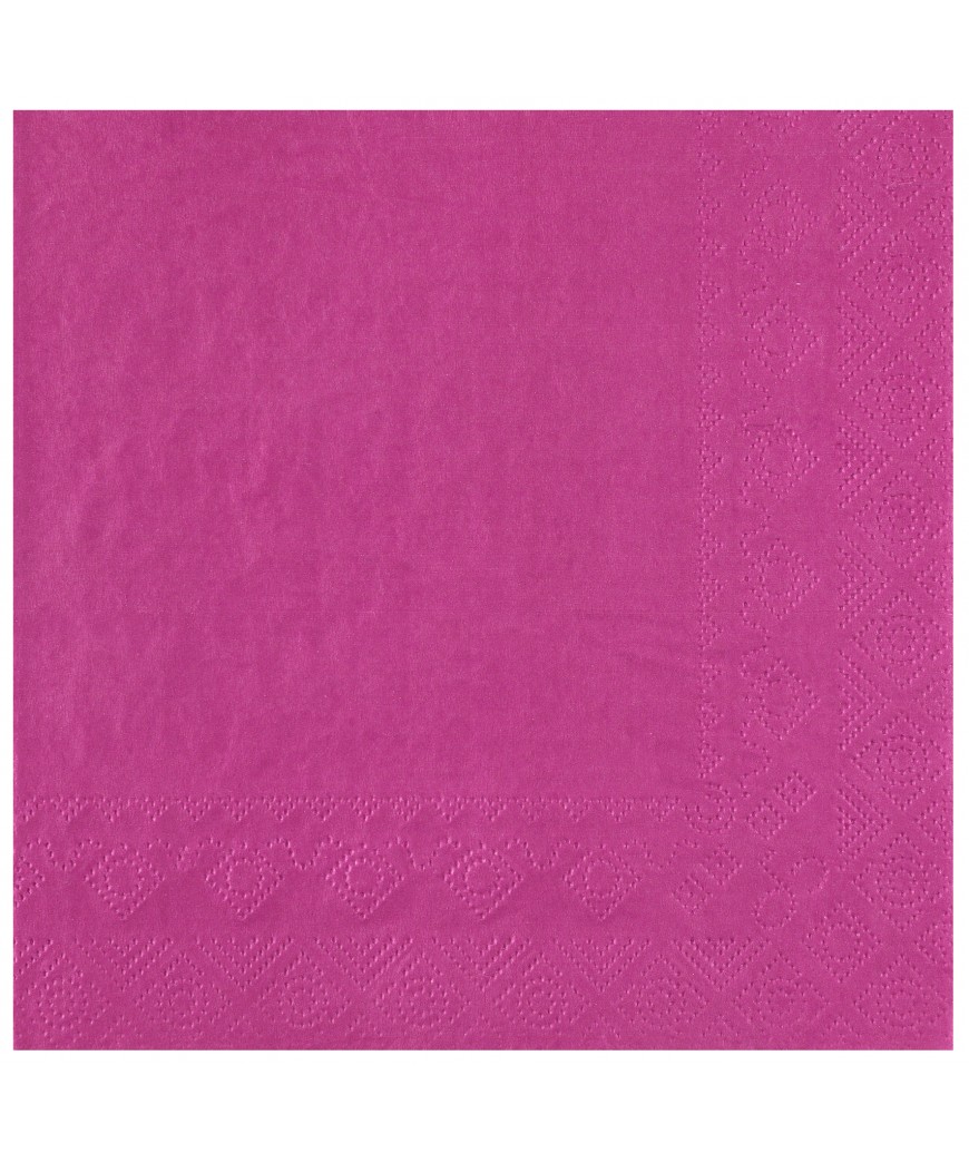 Serviette 33 cm fuchsia