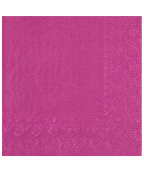 Serviette 33 cm fuchsia