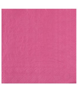 Serviette 33 cm rose bonbon
