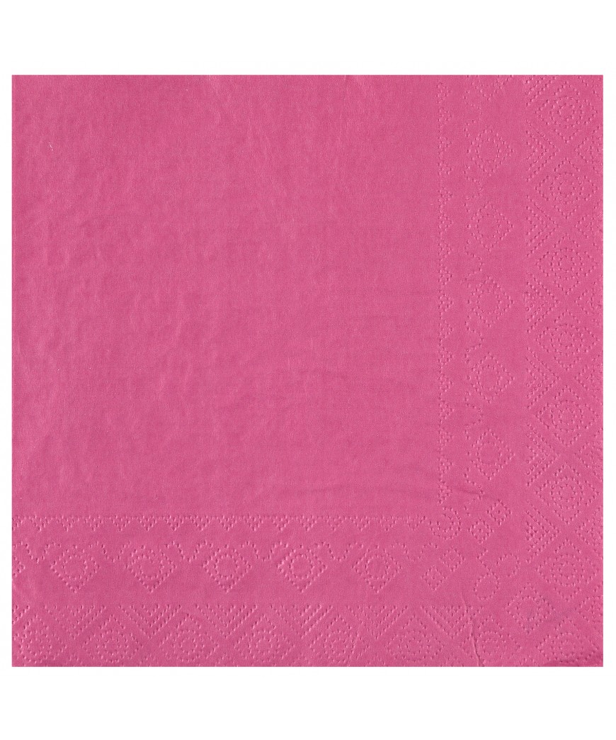 Serviette 33 cm rose bonbon