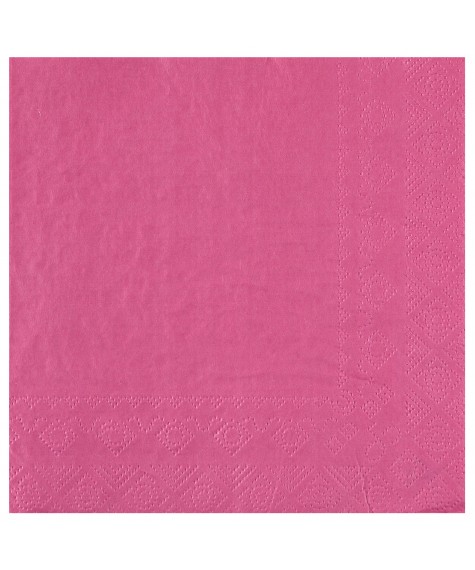 Serviette 33 cm rose bonbon