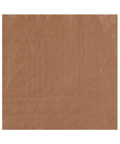 Serviette 33 cm bronze