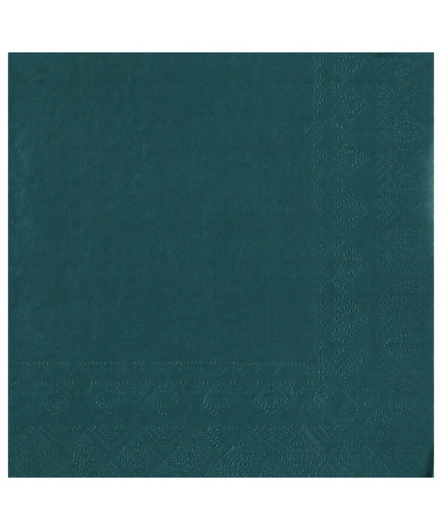 Serviette 33 cm bleu canard