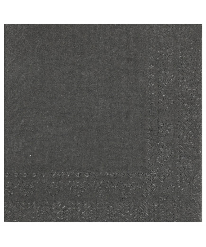 Serviette 33 cm gris