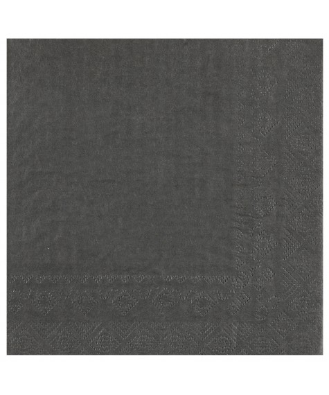 Serviette 33 cm gris