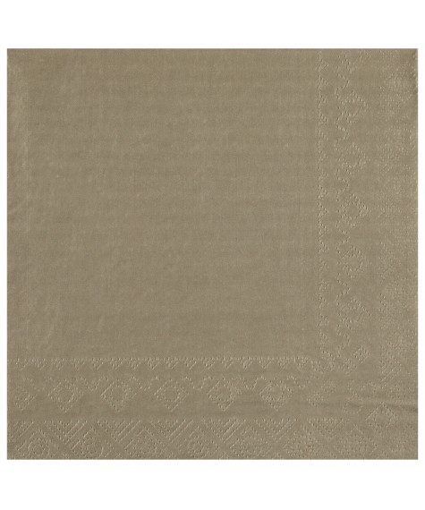 Serviette 33 cm taupe