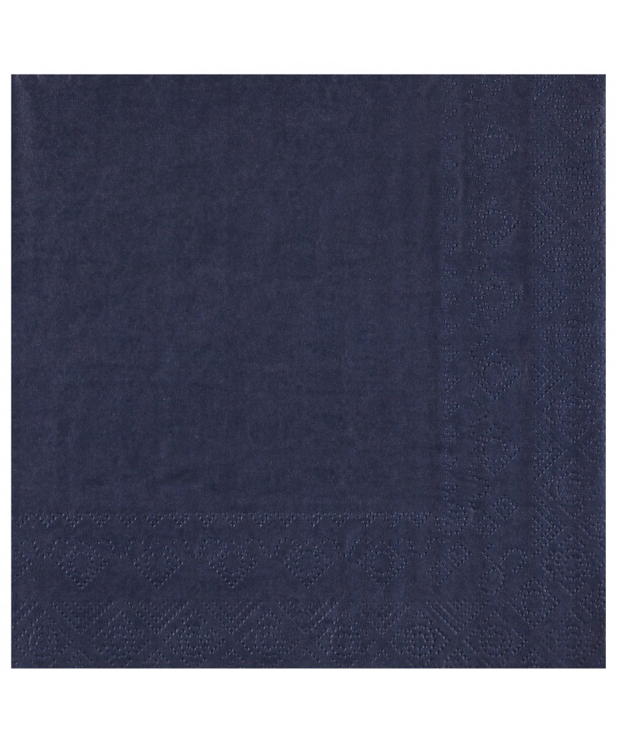 Serviette 33 cm marine