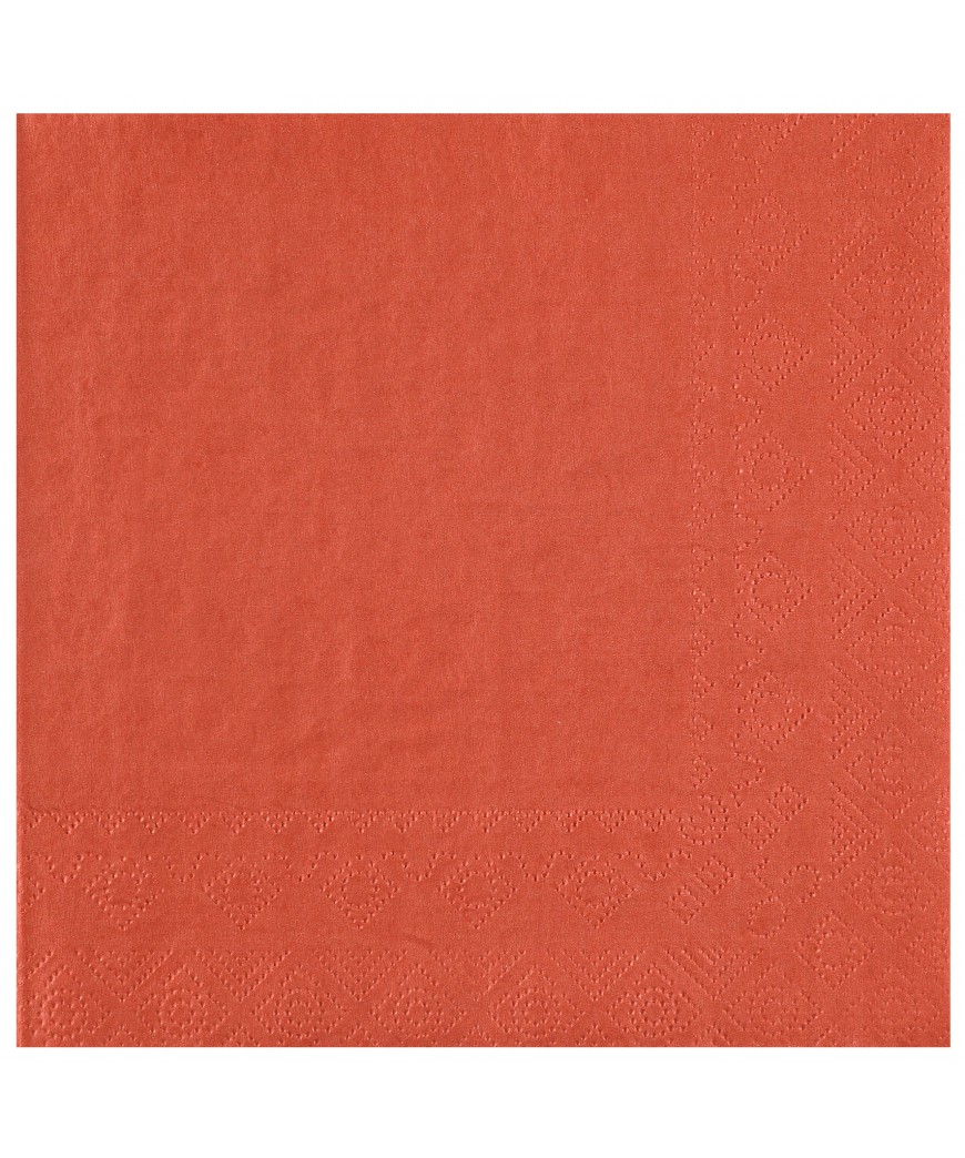 Serviette 33 cm brique