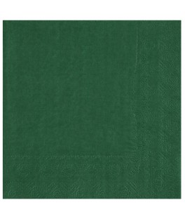 Serviette 33 cm vert fonce