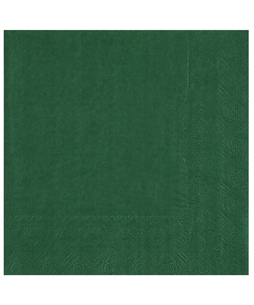 Serviette 33 cm vert fonce