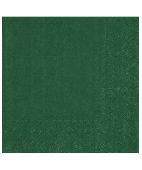 Serviette 33 cm vert fonce