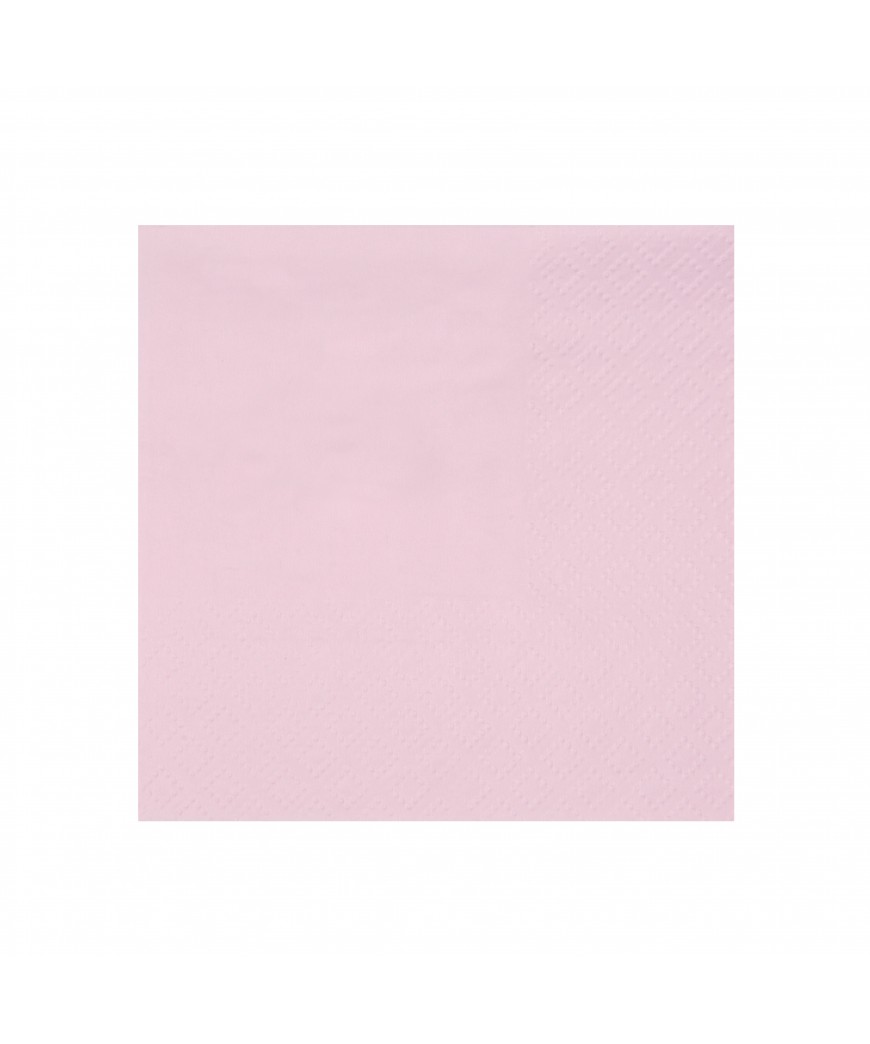 Serviette Coktail rose clair