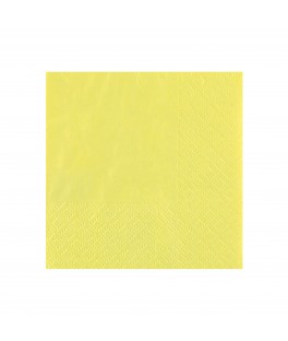 Serviette Coktail jaune citron