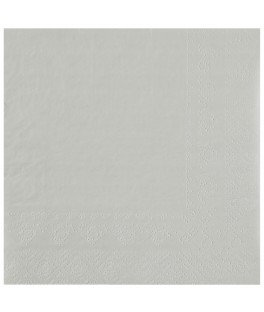 Serviette 33 cm gris perle