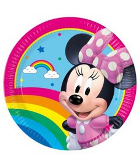 Assiette x8 diam 23 Minnie