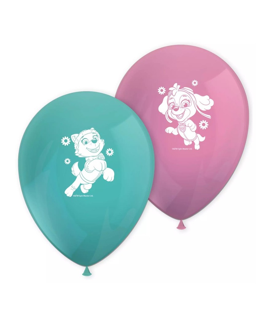 Ballon imprime x8  pat' girly