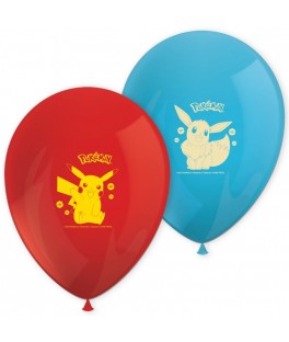 Ballon imprime x8  Pokemon