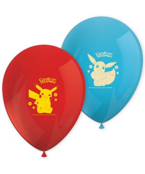 Ballon imprime x8  Pokemon