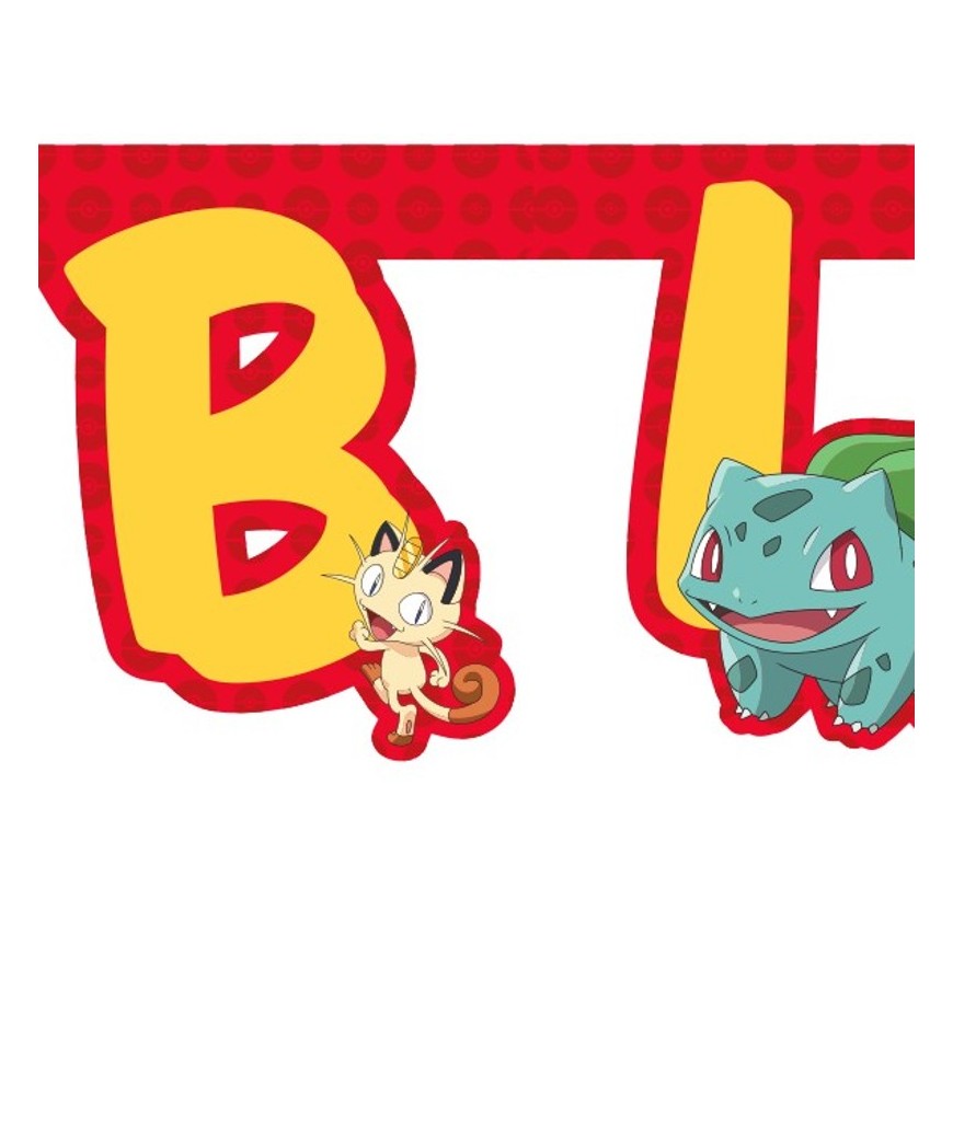 Guirlande h.birthday  Pokemon