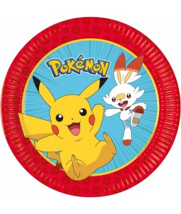 Assiette x8 diam 23  Pokemon
