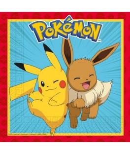 Serviette x20  Pokemon