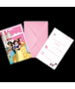 Carte invitation princesses
