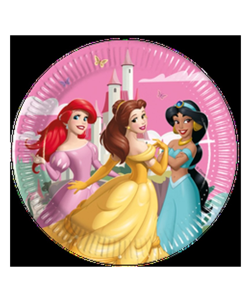 Assiette x8 diam 23 princesses