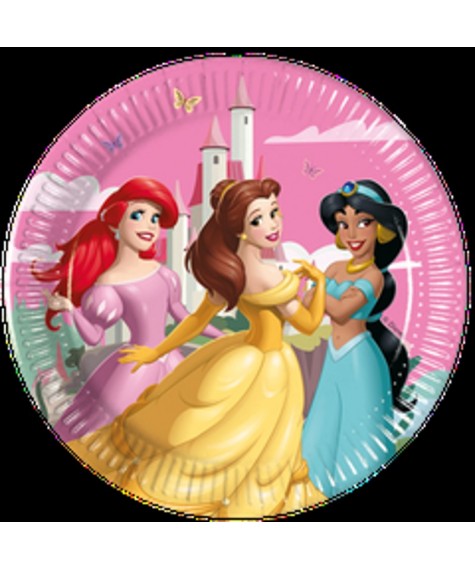 Assiette x8 diam 23 princesses