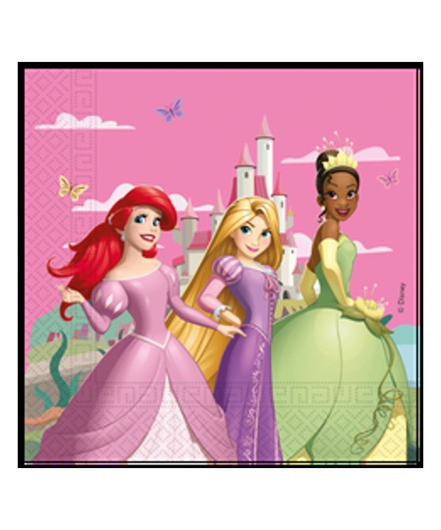 Serviette x20 princesses