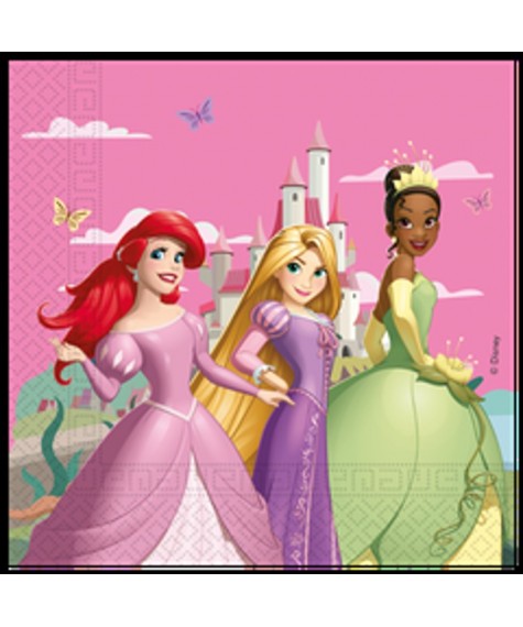 Serviette x20 princesses