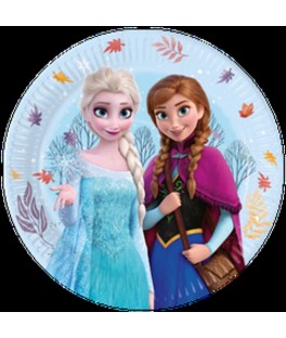 Assiette x8 diam 23  Reine Des Neiges